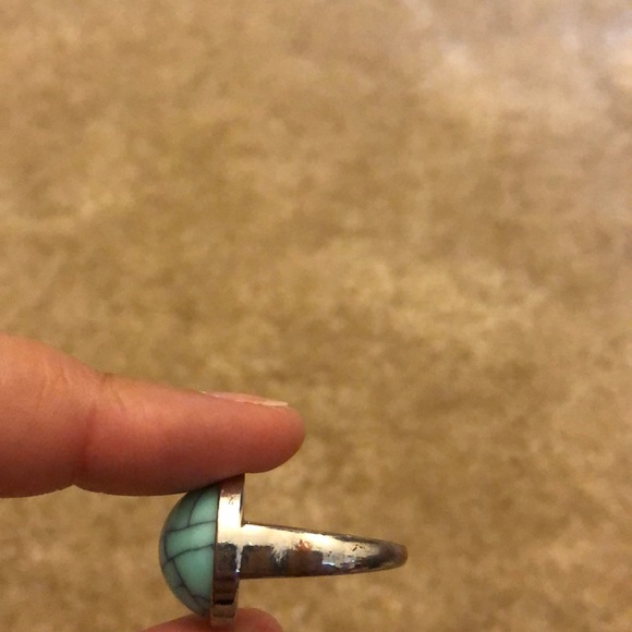 H&M Ring Size 8 Color Blue Silver - Picture 4 of 11